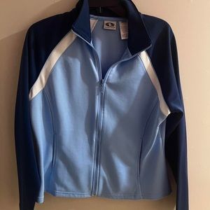 blue vintage track jacket